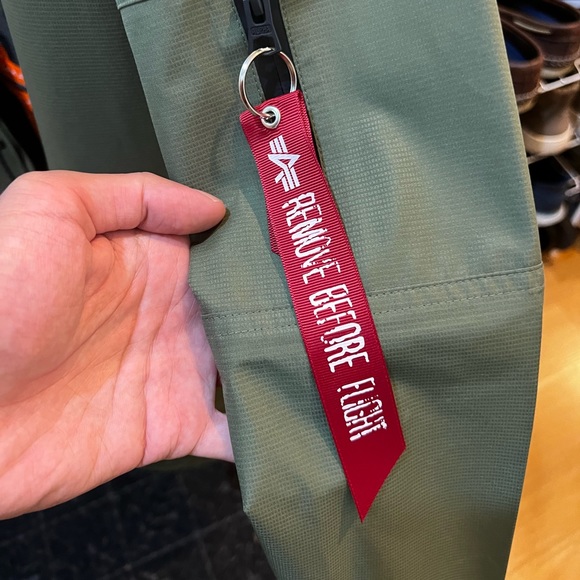 Mens Alpha Industries Sage Green Deluge Ripstop Fishtail Jacket - S - Picture 9 of 9